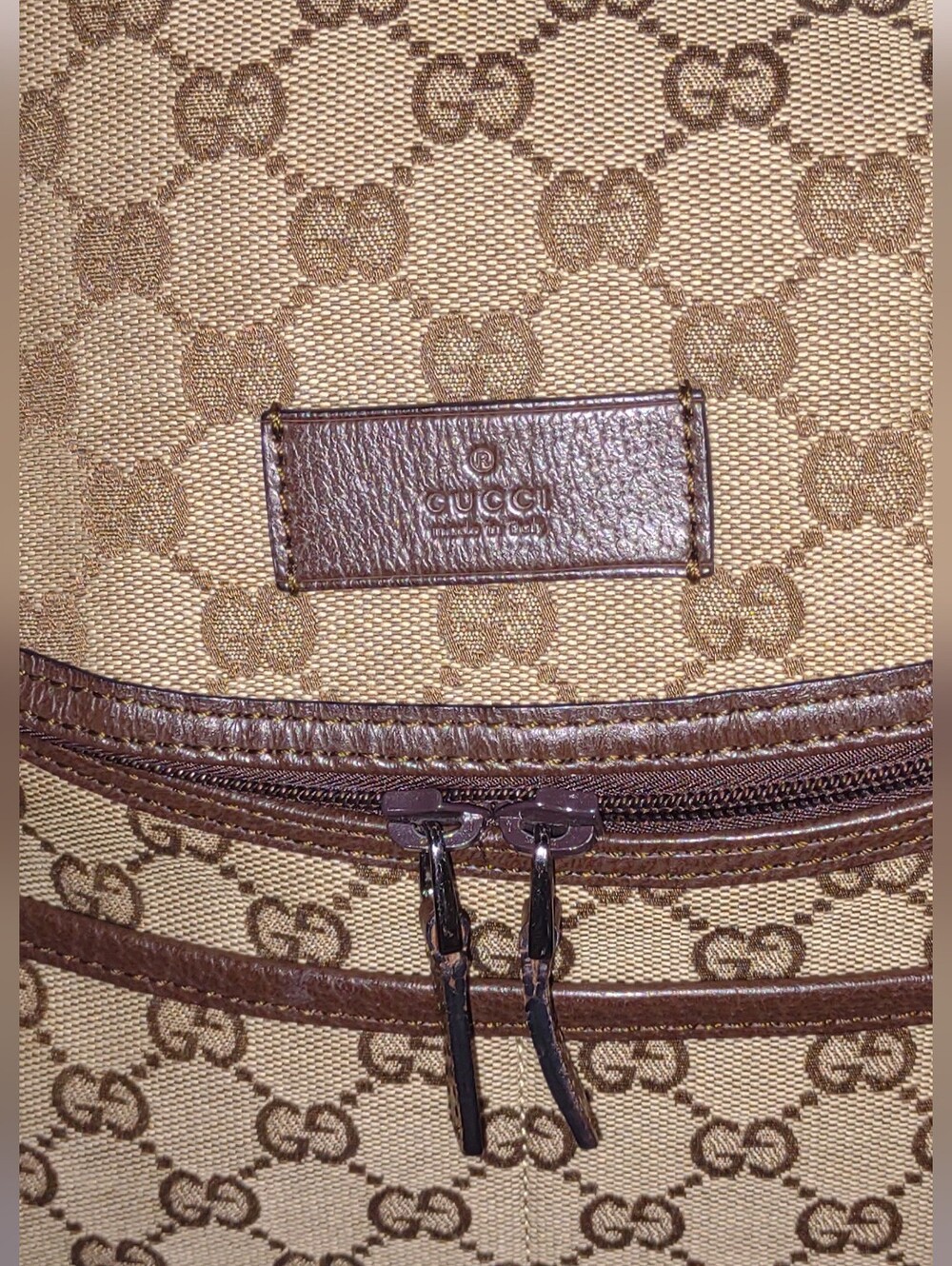 Vintage Gucci Diaper Bag Laptop Bag With Original Certificate Of Authenticity.